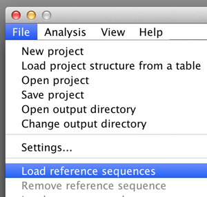 Loading reference sequences